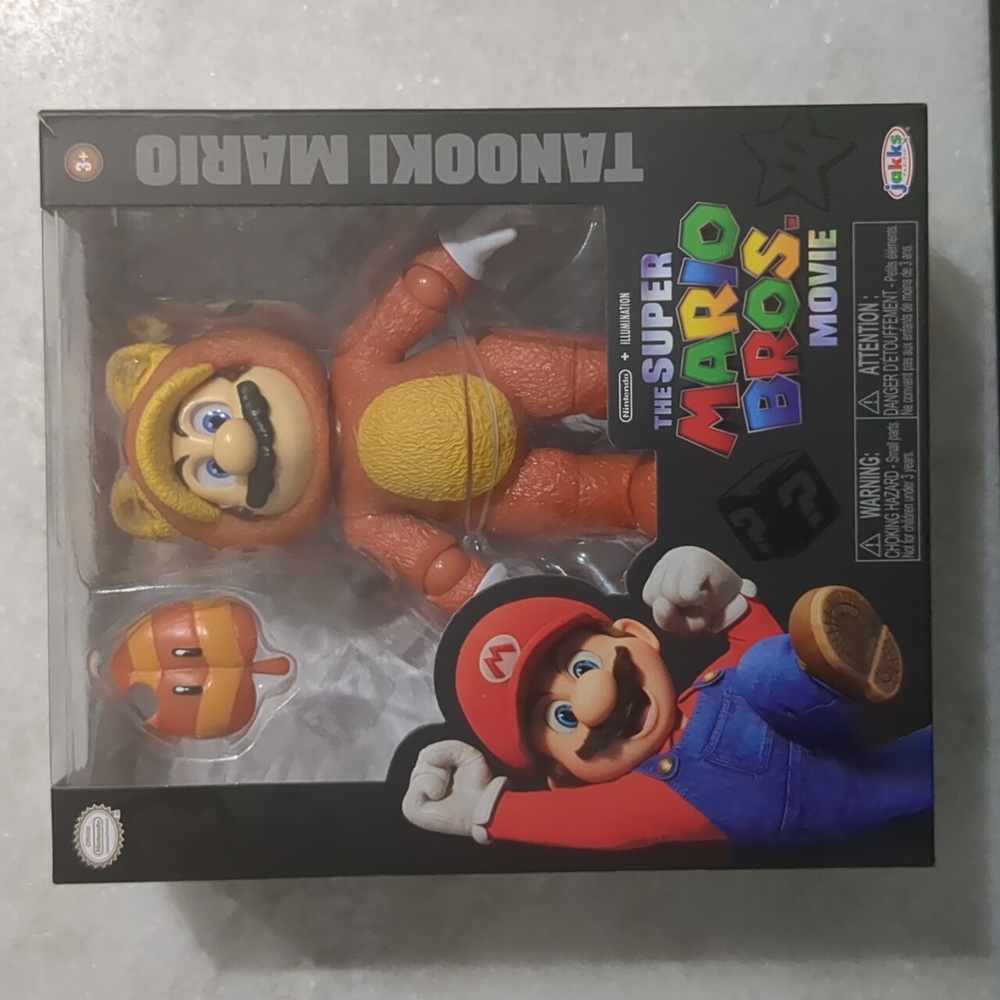 The Super Mario Bros. Movie Tanooki Mario Action Figure